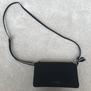 Vera Bradley black crossbody wallet/purse